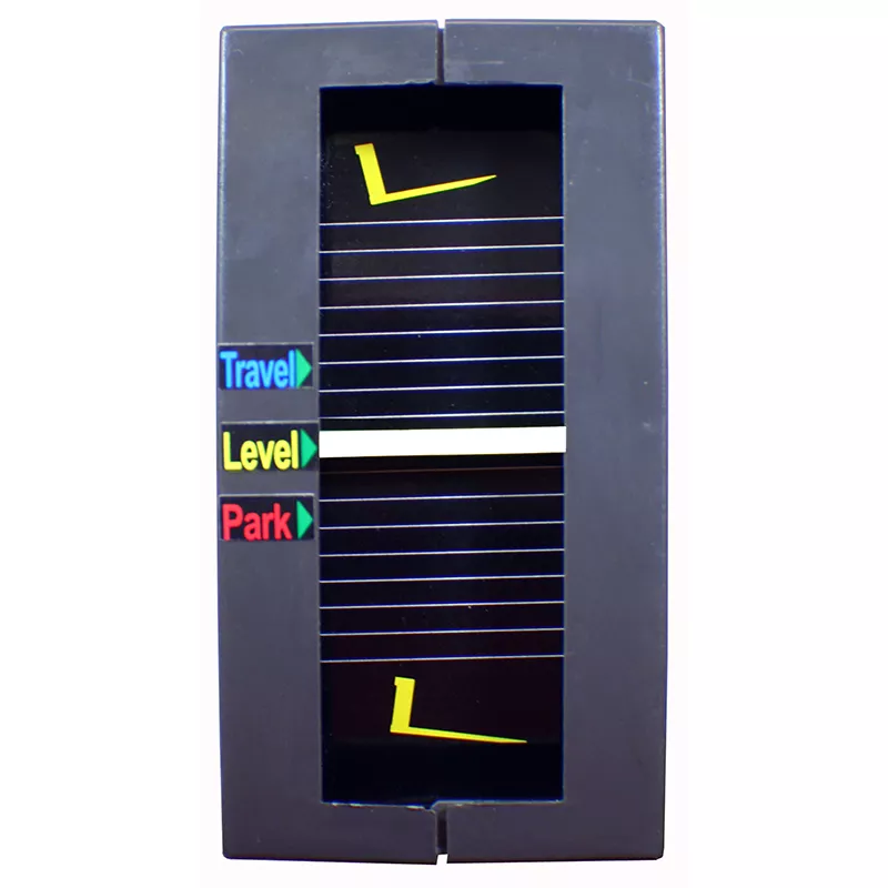 Accu-Tilt forklift mast level indicator for industrial safety compliance in KSA.